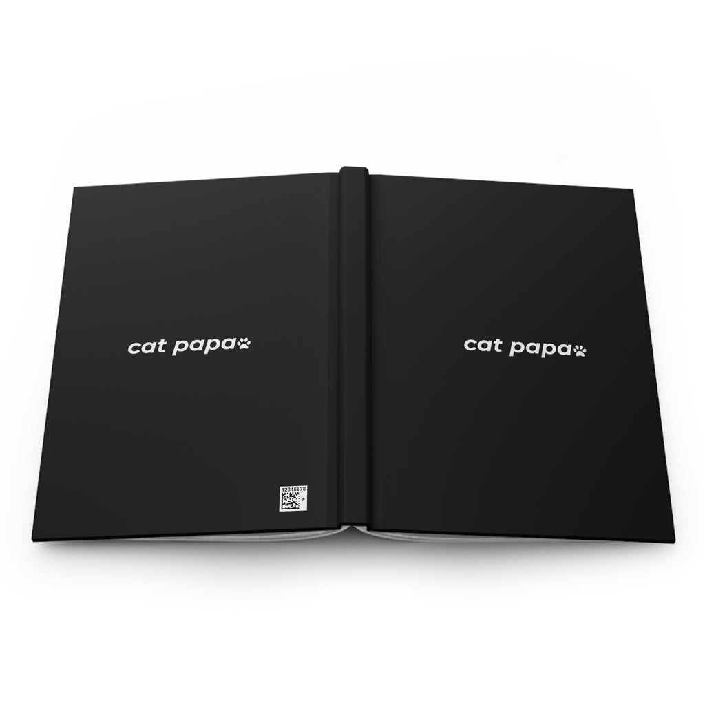 cat papa. ™ Hardcover Journal