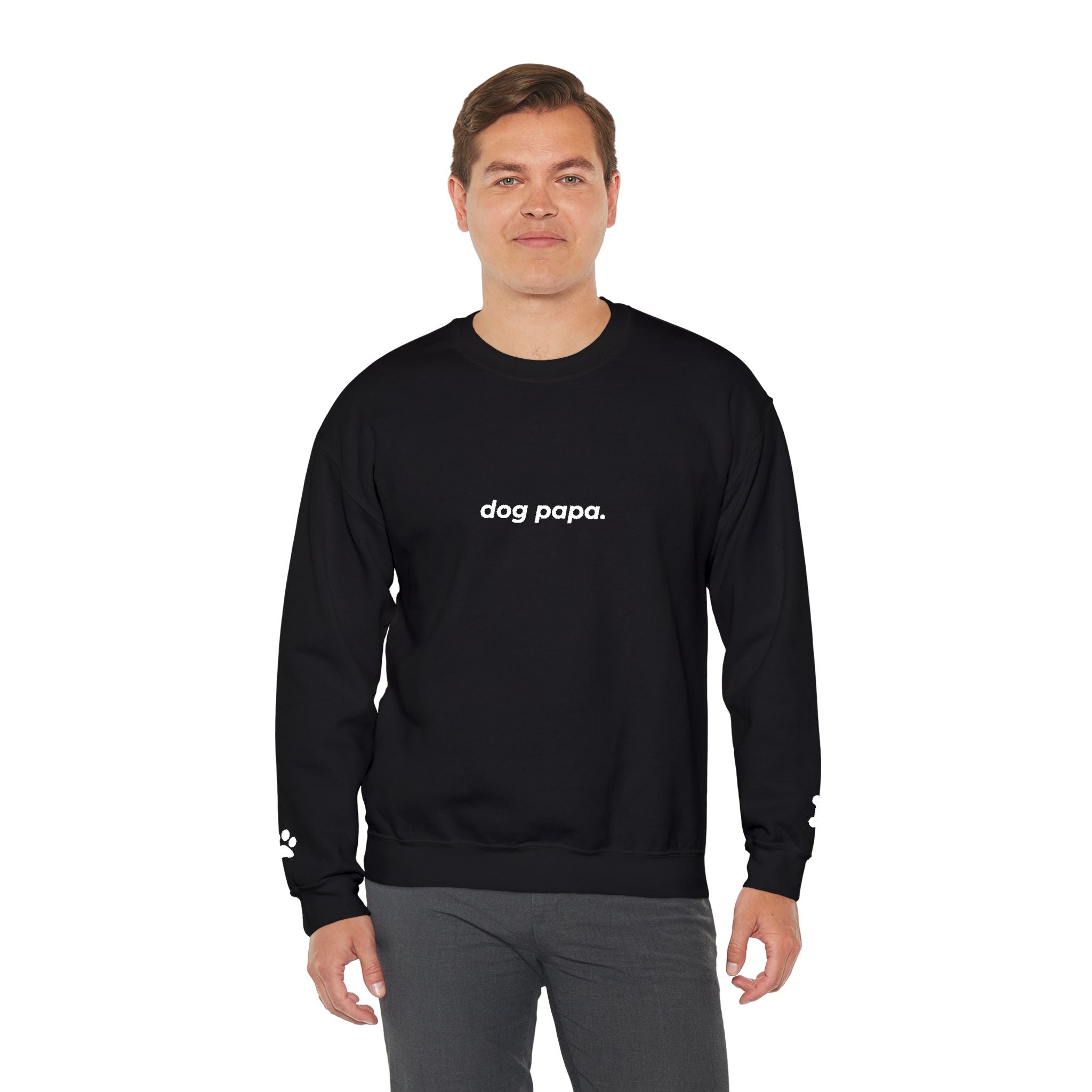 dog papa. ™ Embroidered Crewneck