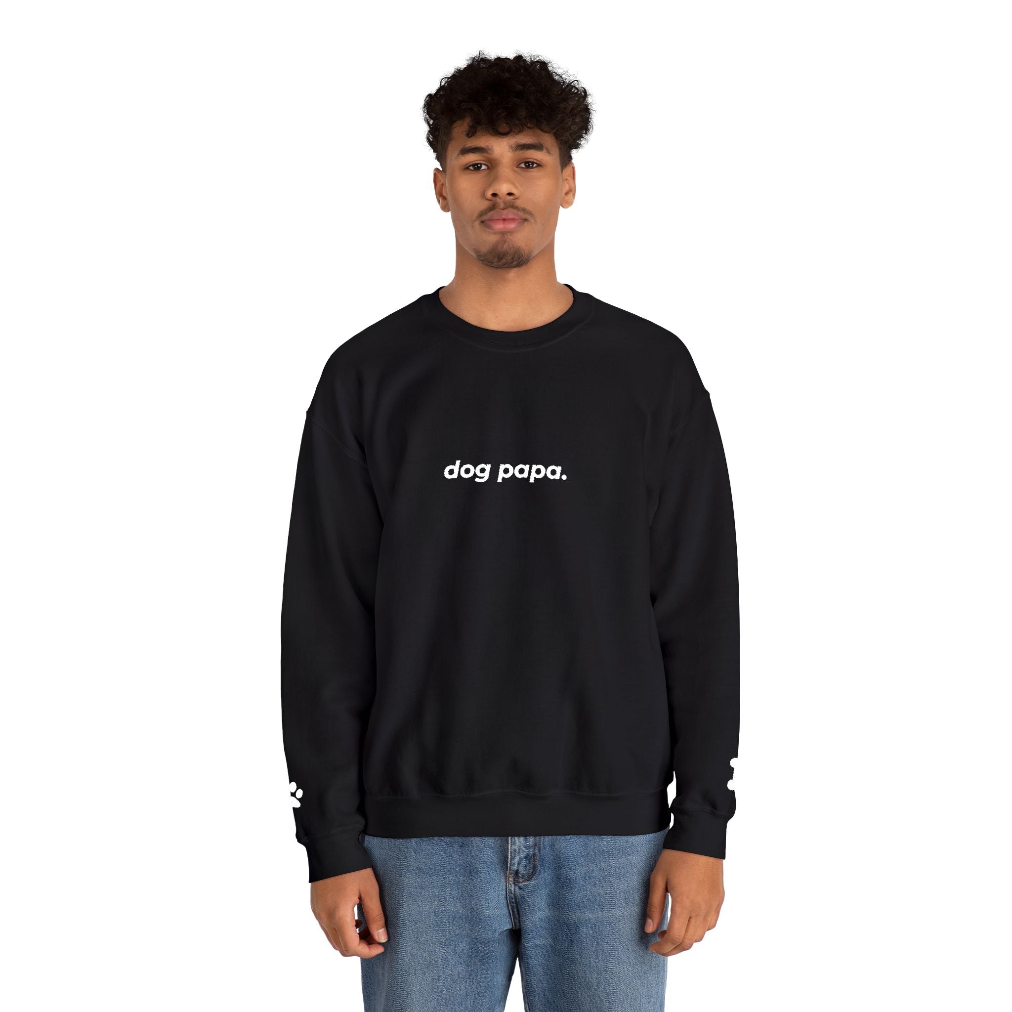 dog papa. ™ Embroidered Crewneck