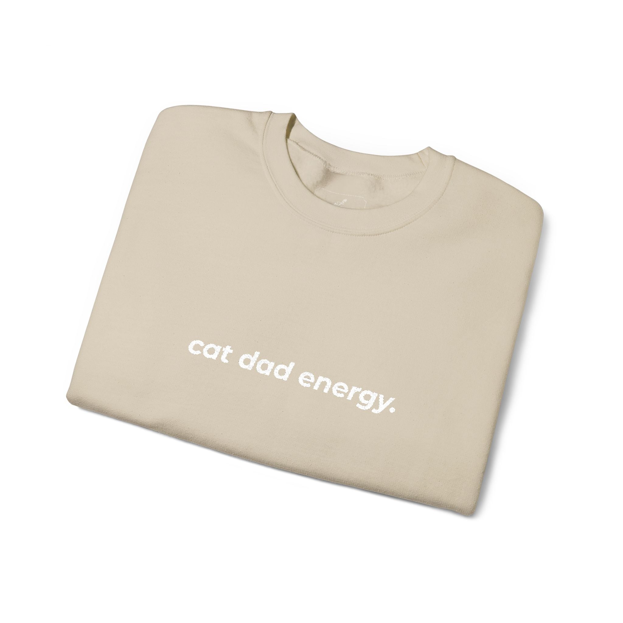 cat dad energy. ™ Embroidered Crewneck
