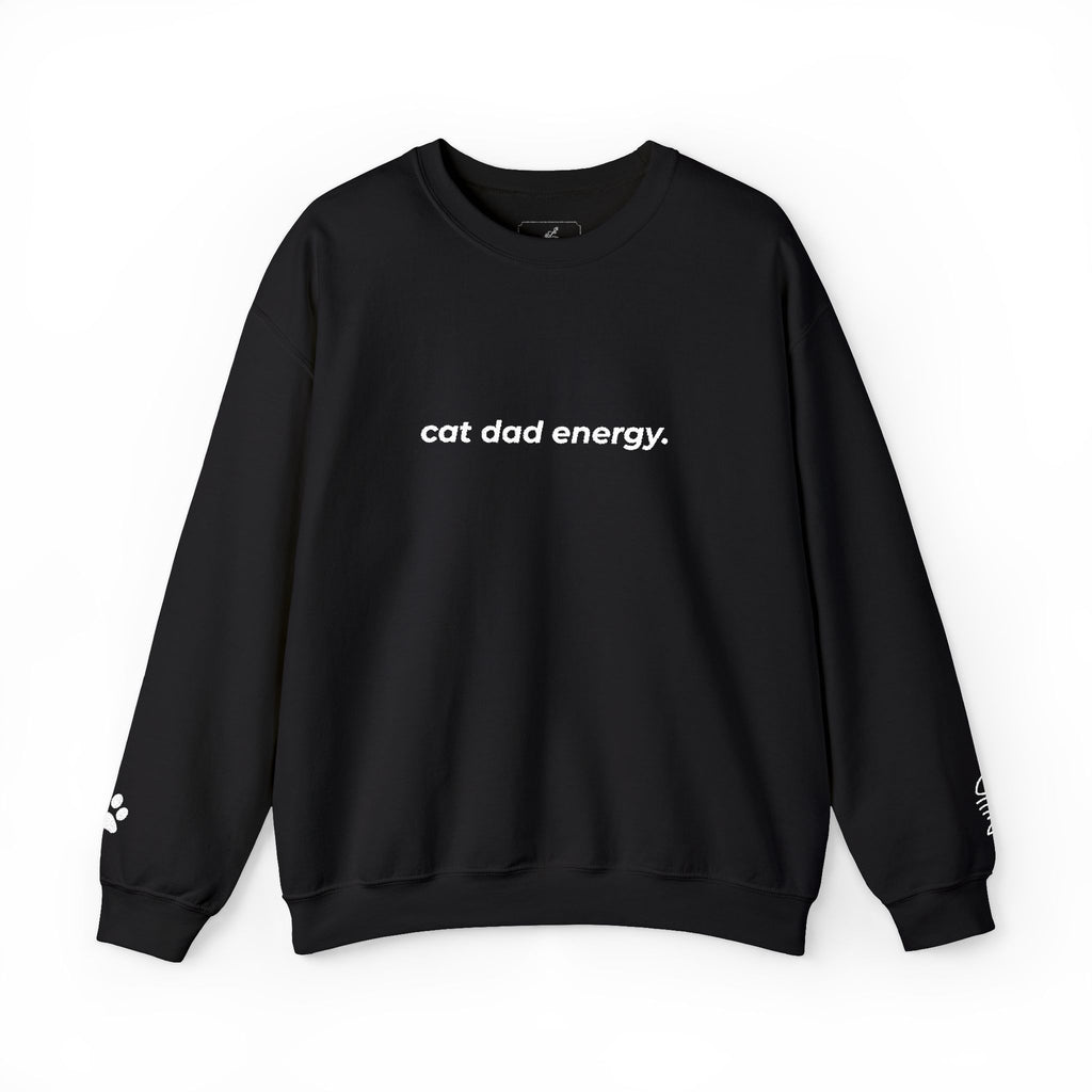 cat dad energy. ™ Embroidered Crewneck