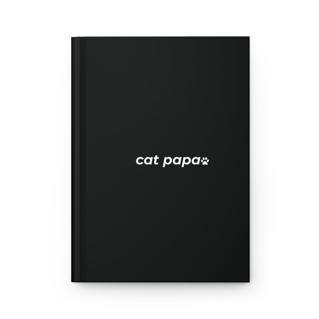 cat papa. ™ Hardcover Journal