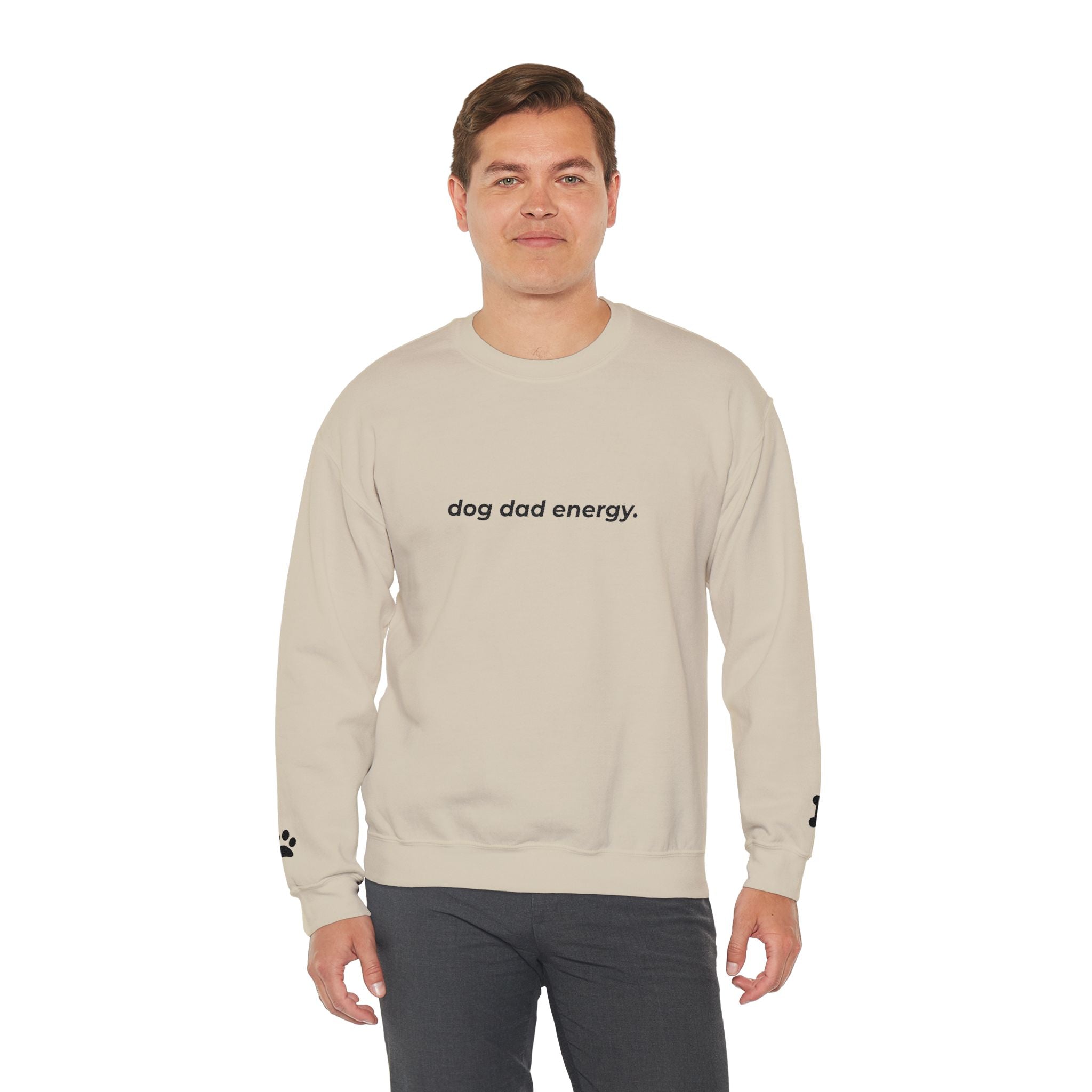 dog dad energy. ™ Embroidered Crewneck