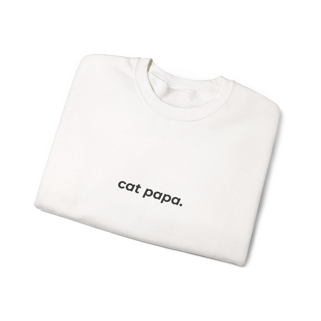cat papa. ™ Embroidered Crewneck