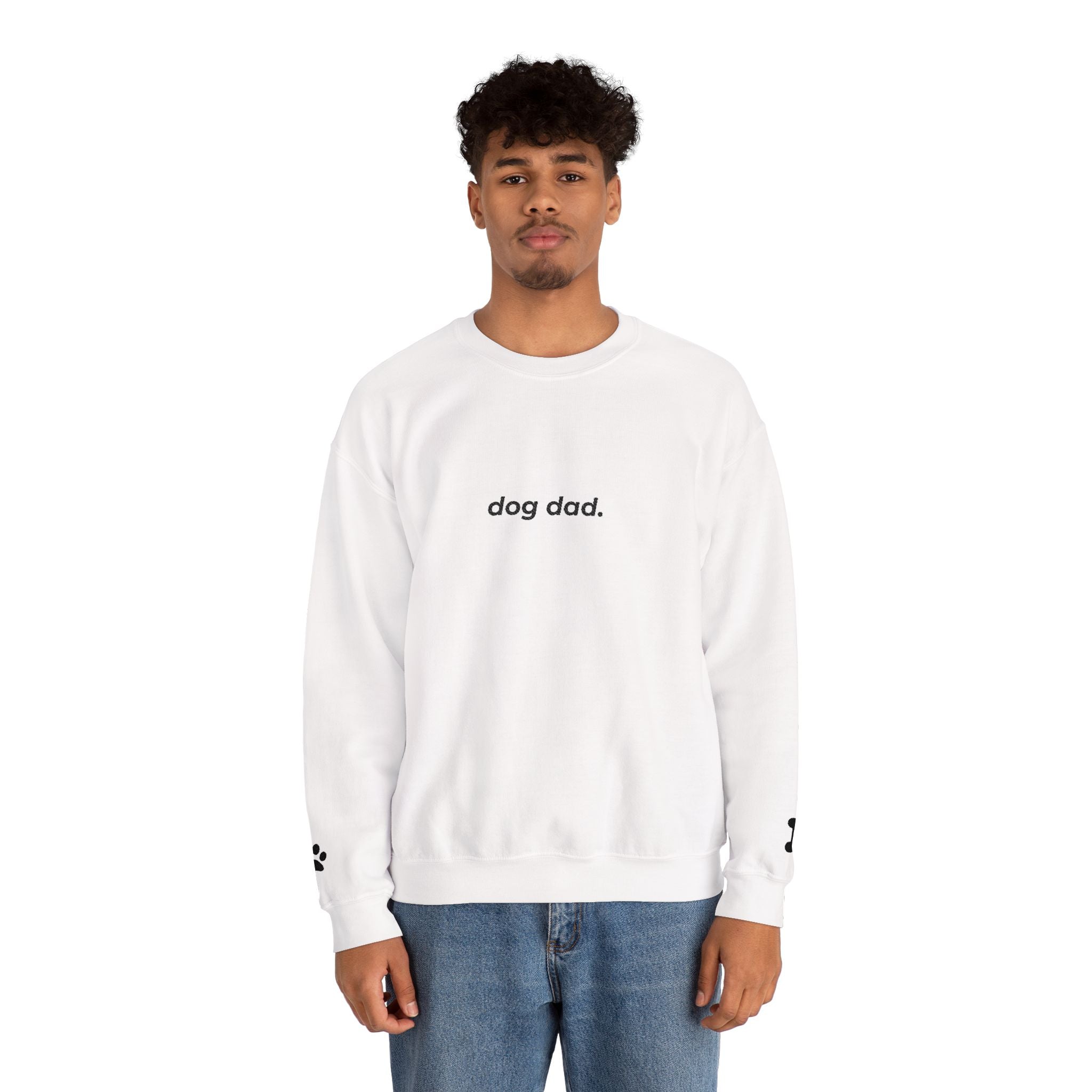 dog dad. ™ Embroidered Crewneck