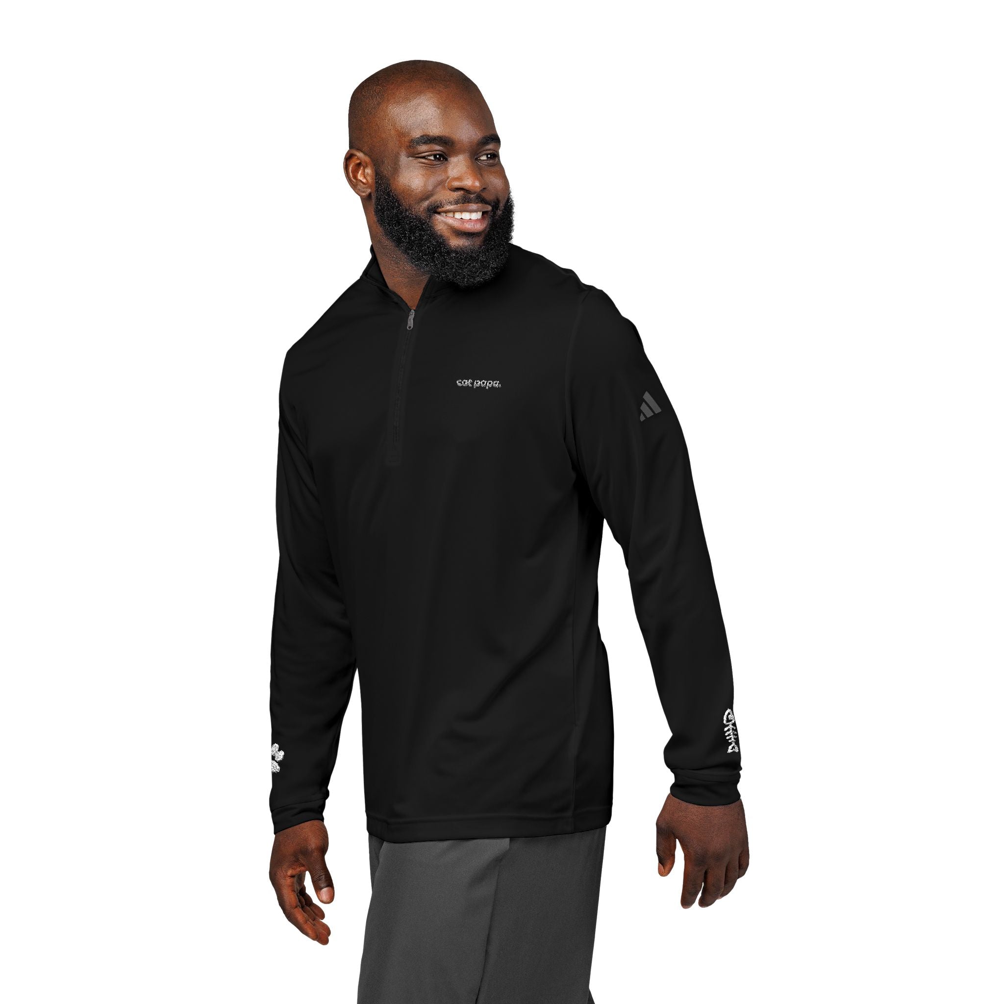 adidas® cat papa. ™ Embroidered Quarter-zip