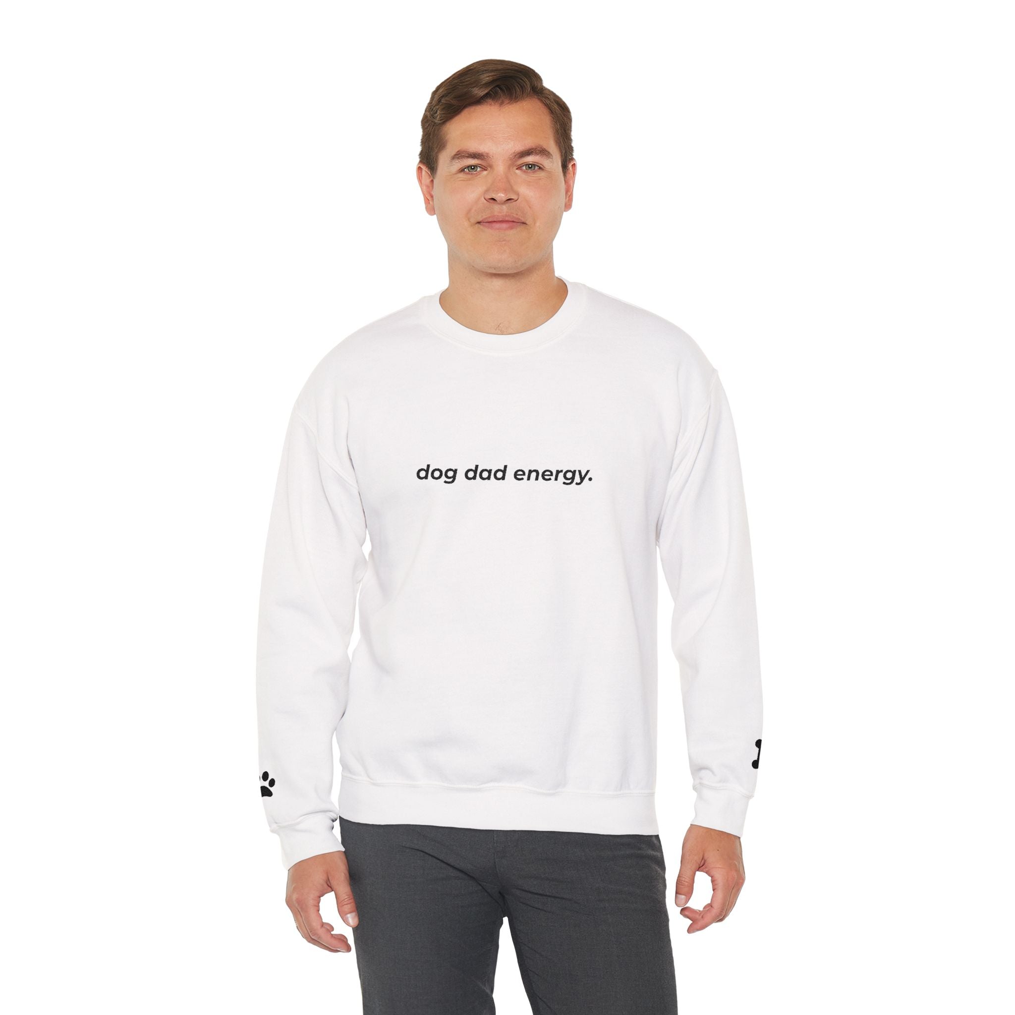 dog dad energy. ™ Embroidered Crewneck