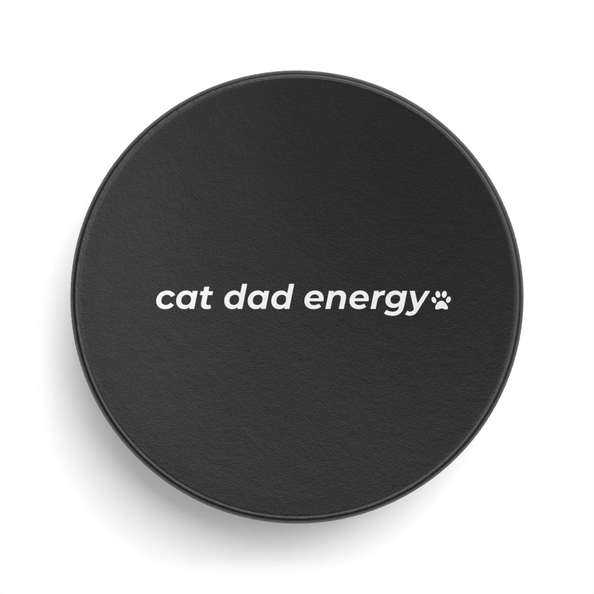 cat dad energy. ™ Hockey Puck