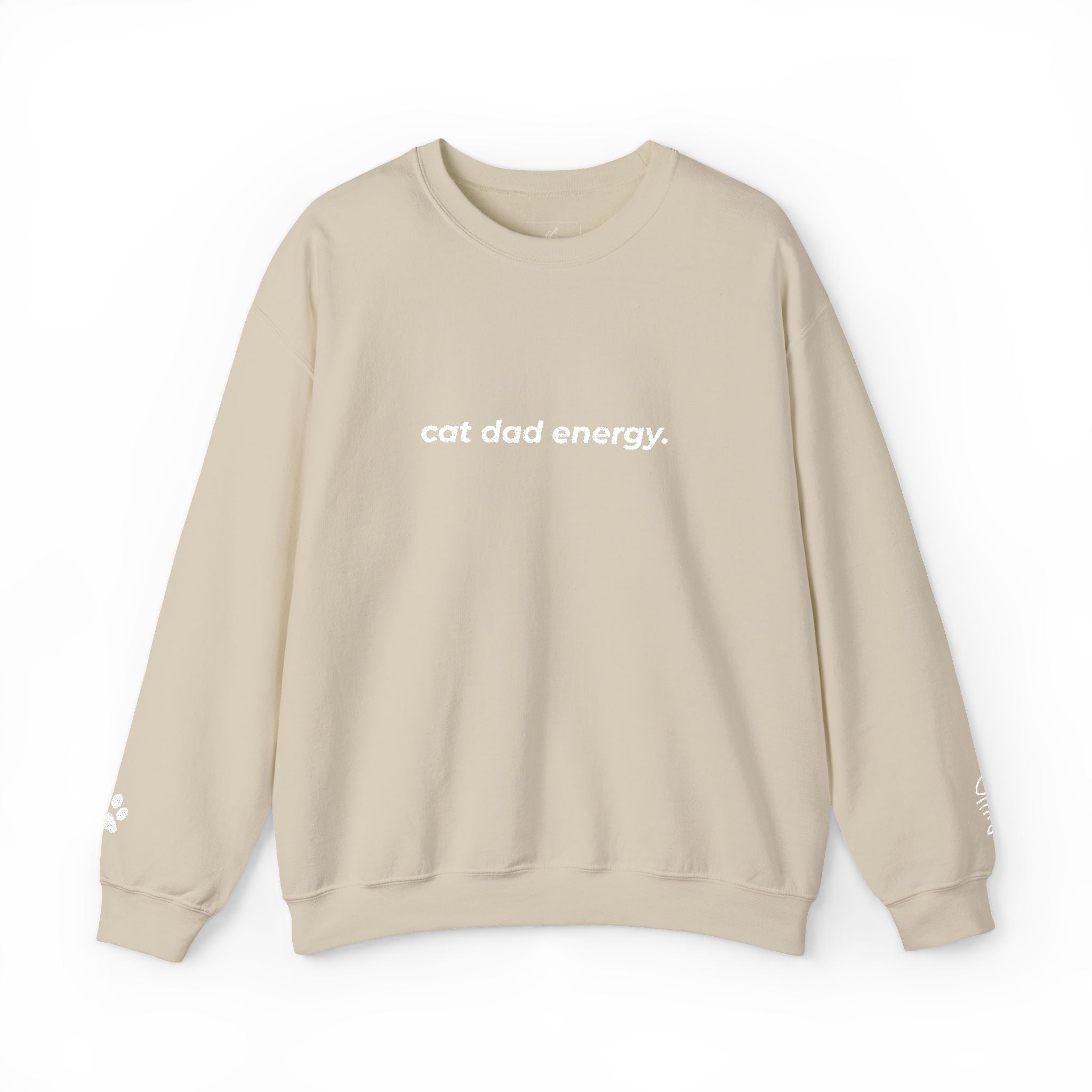 cat dad energy. ™ Embroidered Crewneck
